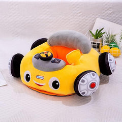 Car Shape Plush Baby Sitting Practice Chair For Toddlers