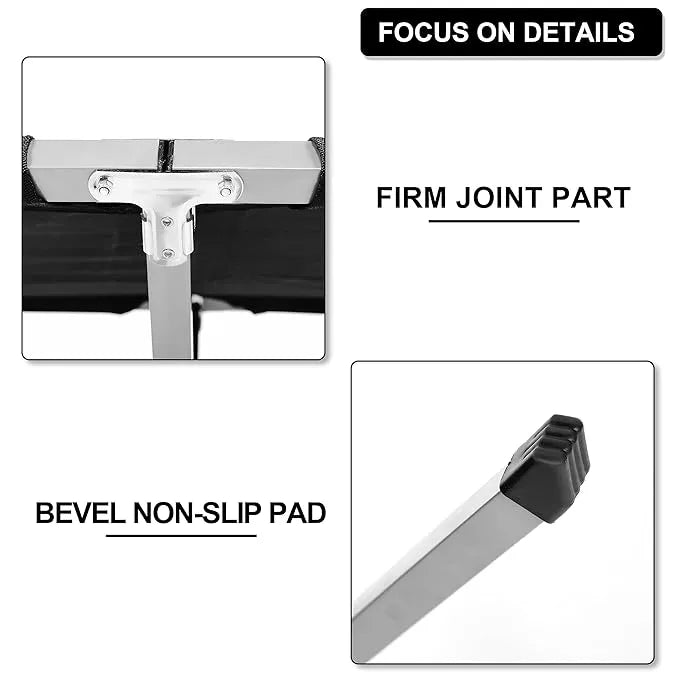 Portable Folding Stainless Steel Camping Chair-Bed