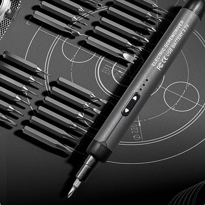 48-in-1 Rechargeable Electric Precision Screwdriver Set with Magnetic Bits, Type-C Fast Charging, LED Indicator & Portable Storage Case – Ideal for Phones, Laptops, Watches, and DIY Repairs