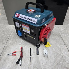 BOSS Lifestyle 950 Portable Gasoline Generator 1.5KW Max Output 220V Petrol Power Generator with Volt Meter DC 12V Battery Charging AC Reset Protection for Home Camping & Outdoor Use