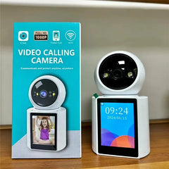HD Smart Video Calling Camera with 1080P Resolution, Intelligent Night Vision & Dual Storage - 2.8” IPS Screen