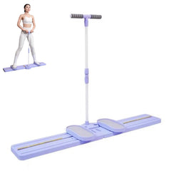 Indoor Ski Training Exercise Machine with Handrail, Anti-Slip Pedals, Home Leg & Thigh Exercise Trainer for Glutes, Core, Balance & Full Body Cardio Workout
