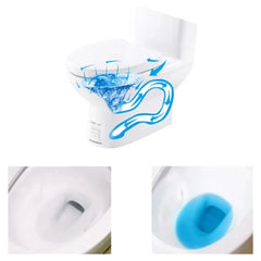 Automatic Blue Toilet Cleaning Blocks 6 Pack | Super Dual Action Toilet Bowl Cleaner & Deodorizer | Germ-Killing Toilet Tank Cleaning Tablets | Long-Lasting Fresh Fragrance Up to 1 Month Per Block