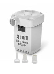 4-in-1 Rechargeable Electric Air Pump with 260L/Min Airflow, 1600mAh Battery, Type-C Charging, Inflator, Deflator, Vacuum Pump & Air Blower