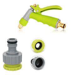 Rocky Mountain 20M Professional Garden Hose Set with Adjustable Spray Gun, 3 Spray Patterns, Quick Connect Fittings & Rubber Tap Adapter