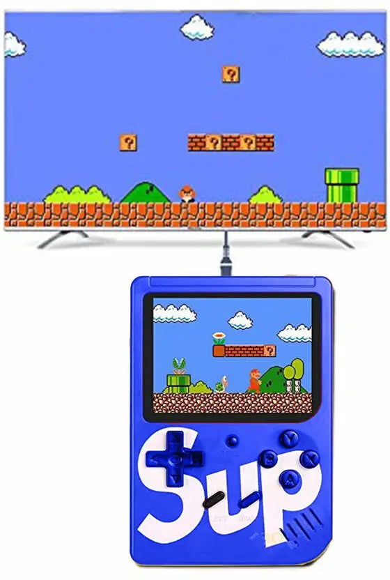 400-in-1 Retro Handheld Game Box Console with 3.0" LCD, TV Output & 6-Hour Battery