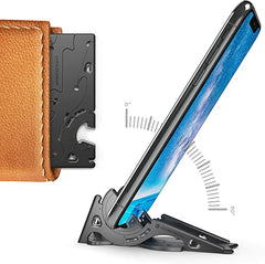 Mini Foldable Pocket Sized Phone Holder Tripod with Interchangeable Adapters (Assorted Colors)