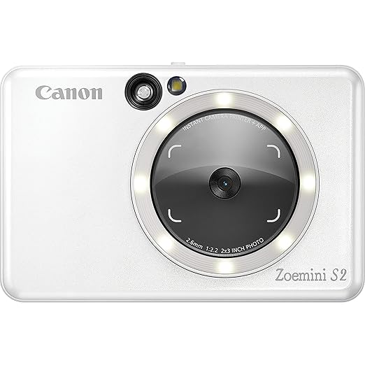 حلقة إضاءة LED محمولة سيلفي من Canon Zoemini (أبيض لؤلؤي)