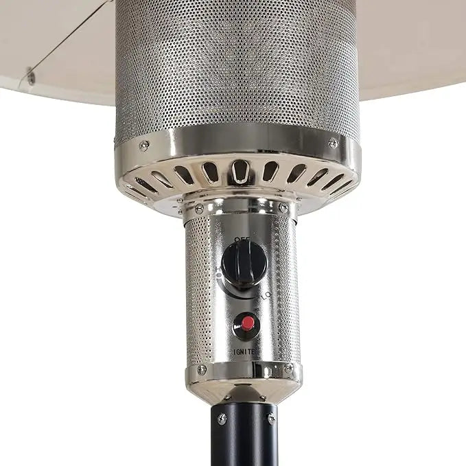 High-Powered Vertical Outdoor Gas Patio Heater - 13000W - Brown