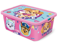 STOR Paw Patrol Girl Click Storage Box 13 LTR