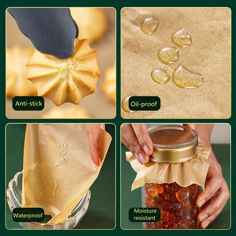 لفة ورق خبز غير لاصقة 30 سم × 10 أمتار للاستخدامات المتعددة في الفرن والطهي