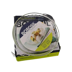 Borosil Eat-Off-Me 20 cm Microwavable Borosilicate Glass Plate Scratch Resistant Heat Safe Serving and Eating Plate