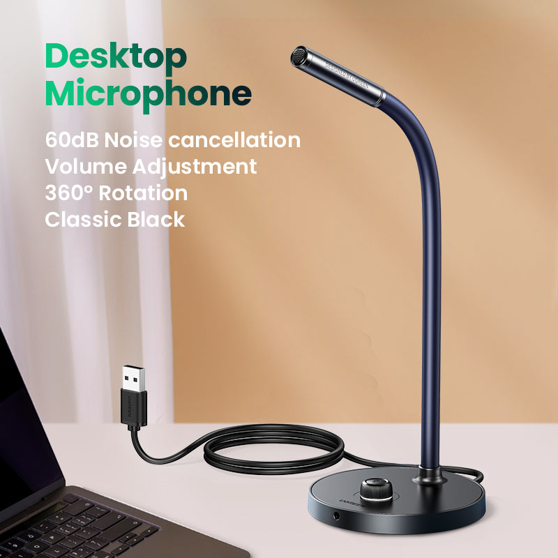 UGREEN Desktop USB Microphone BLACK – Uroody
