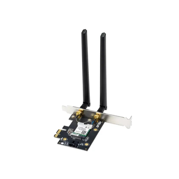 Asus BE6500 Tri Band PCE-BE6500 Wifi 7 Bluetooth 5.4 PCI-E Adapter Supports 4096-QAM And Delivers Upto 1.2x Faster