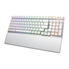 Asus X901 Rog Strix Scope II 96 Wireless Mechanical Gaming KeyBoard NX Snow Switch Refined Linear (Arabic) - White