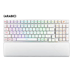 Asus X902 Rog Strix Scope II 96 RX Wireless Optical Mechanical Gaming Keyboard Rog RX Blue Switch Clicky And Speedy (Arabic) - White