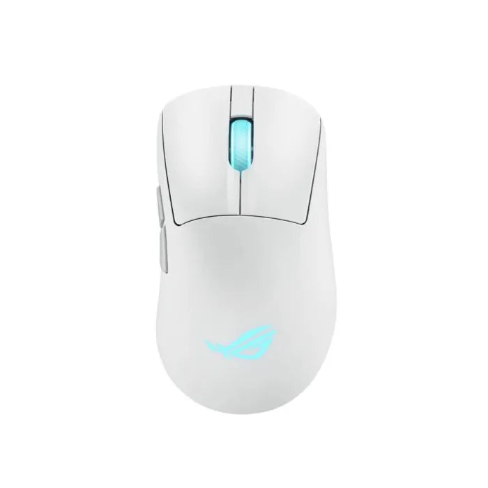 Asus ROG Keris II Origin Tri-Mode Wireless/Bluetooth/Wired Gaming Mouse, AimPoint Pro Optical Sensor, 42,000dpi Max, 8000Hz Polling Rate, White | 90MP04A0-BMUA10