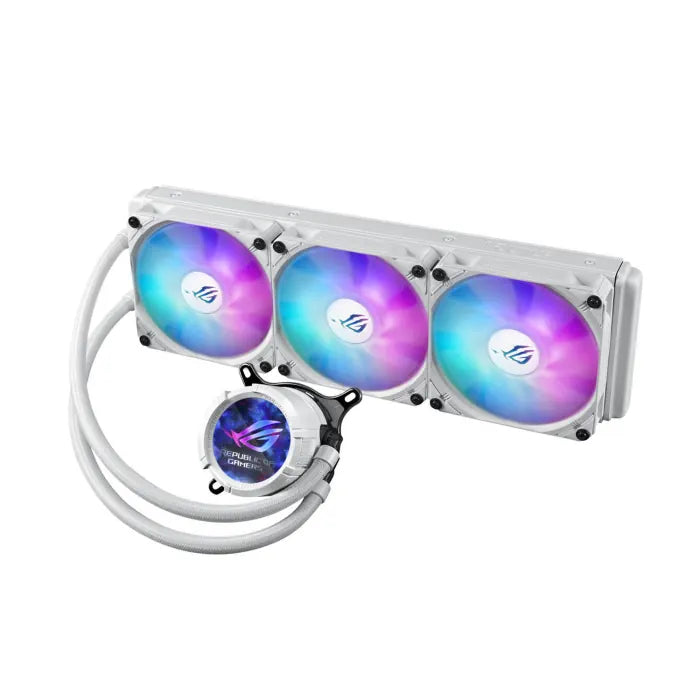 Asus Rog Strix LC III 360 ARGB LCD Gen2 360MM CPU Liquid Cooler - White