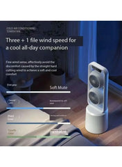 Dual-Layer 3D Air Loop Rechargeable Pedestal Tower Fan with RC, 350° Wide Oscillation, DC Variable Frequency Motor, 4 Wind Modes, 5 Timer Settings & Ultra-Quiet Portable Cooling Fan