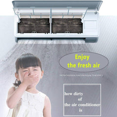 Waterproof Air Conditioner Cleaning Cover with Drain Outlet for AC Washing, Maintenance & Servicing