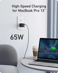 Anker 735 Nano Charger 65W 3-Port Black
