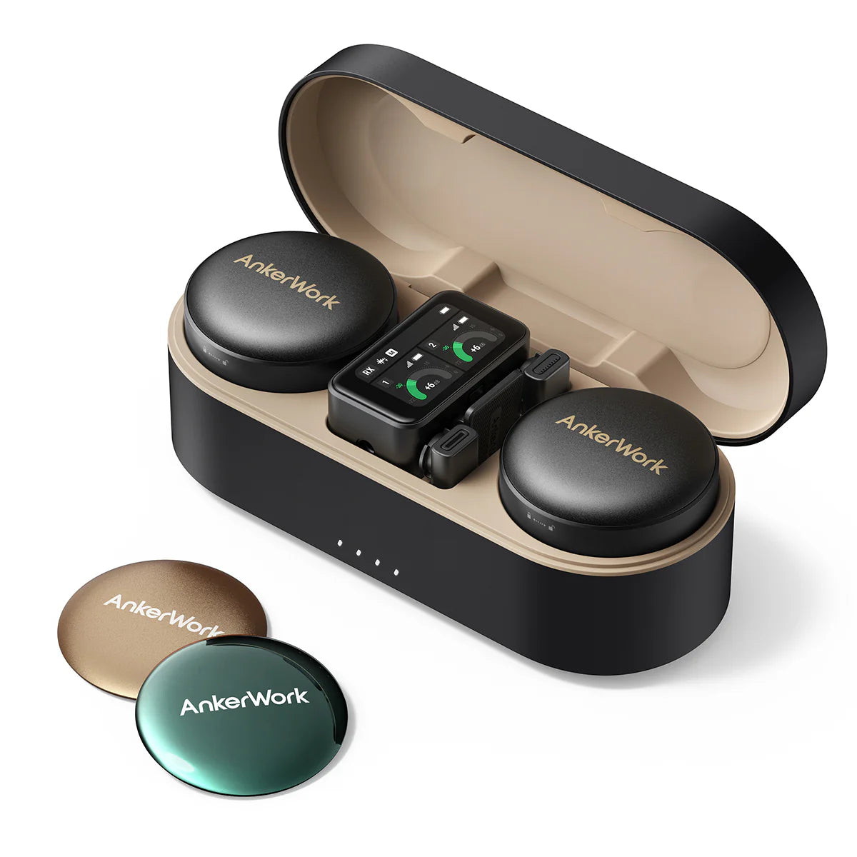AnkerWork M650 Wireless Lavalier Microphone Pro Noise Cancellation