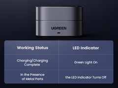 UGREEN 2-in-1 Magnetic Wireless Charger35316 15W (Space Grey)
