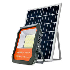 Galaxy Light IP67 Waterproof Solar LED Floodlight with Separate Solar Panel, Intelligent Light Control, Remote Brightness Adjustment, Automatic Mode and Programmable Timers