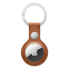 حلقة مفاتيح جلدية من Apple AirTag - بني