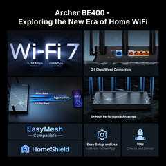 BE6500 Dual-Band Wi-Fi 7 Router