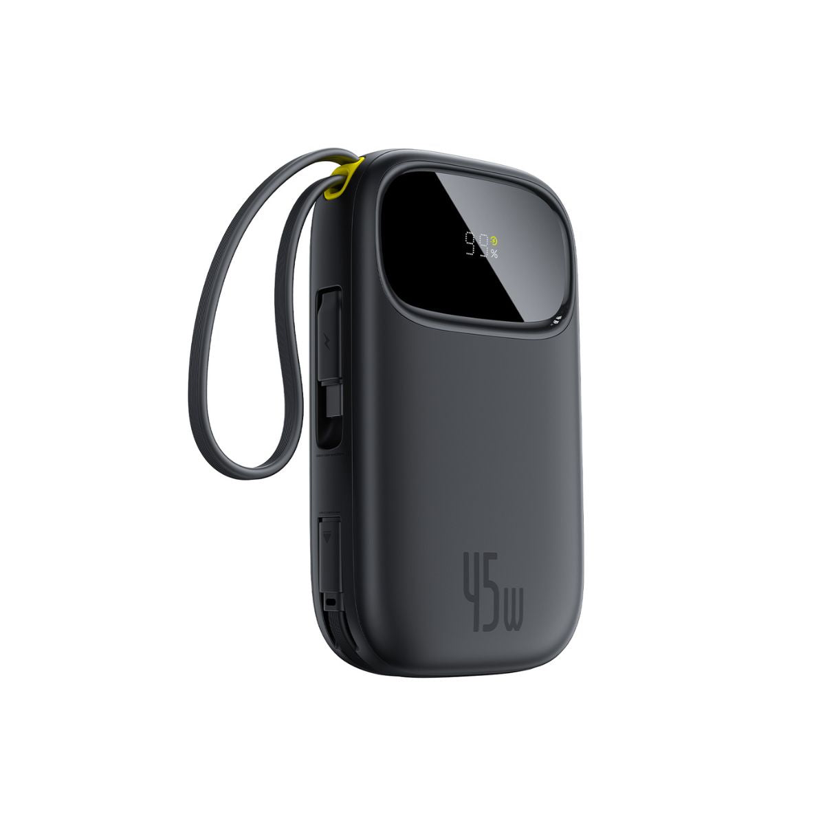 Baseus EnerFill FC31 Qpow3 Digital Display Power Bank with 2 Built-in USB-C Cables 20000mAh 45W - Cosmic Black