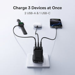 Baseus EnerFill FN11 Fast Charger 2U+C 30W - Cosmic Black