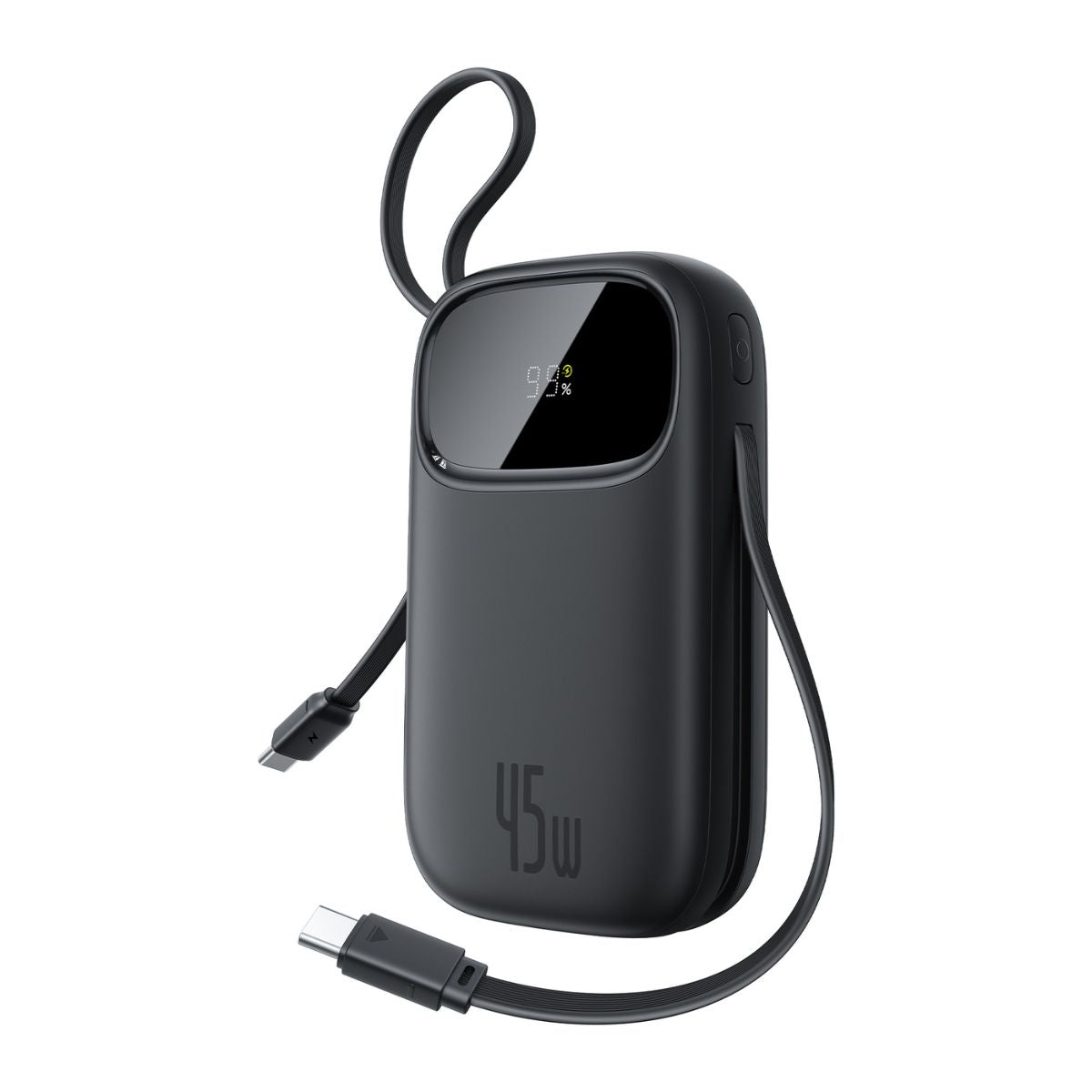 Baseus EnerFill FC31 Qpow 3 Digital Display Power Bank with USB-C+iP Cables 10000mAh 45W - Cosmic Black