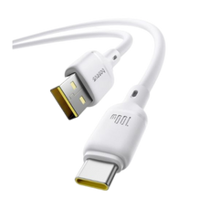 كابل بيانات شحن سريع من السيليكون الرغوي من بيسوس USB-C إلى USB-C بقوة 100 واط وطول 2 متر