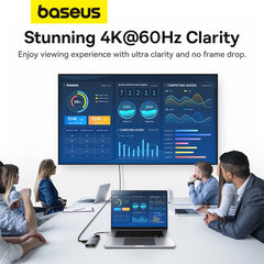 Baseus Metal Gleam II 6-in-1 USB HUB - Space Grey