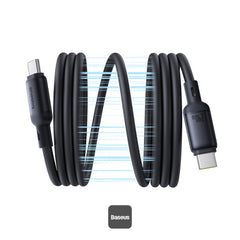 Baseus PicoGo Magnetic Liquid Silicone Fast Charging Cable USB-C to USB-C 240W 1m