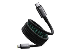 Baseus Tungsten Gold Magnetic Charging Cable USB-C to USB-C 100W 1m - Black
