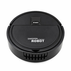 SWEEPIN ROBOT Automatic Robotic Vacuum Cleaner & Floor Sweeper with Strong Suction, Dual Rotating Side Brushes, One-Button Start, 3 AA Battery Operation, Dust Collection Compartment & Multi-Surface Cleaning for Home