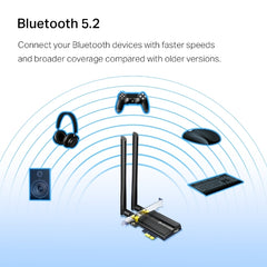 محول AX3000 Wi-Fi 6 بتقنية بلوتوث 5.0 من نوع PCIe