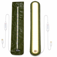 1200LM USB Powered Inflatable LED Camping Tent Light 65CM with Magnetic Mount, Brightness Control, Hanging Hooks & Water Resistant Design