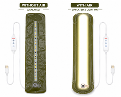 1200LM USB Powered Inflatable LED Camping Tent Light 65CM with Magnetic Mount, Brightness Control, Hanging Hooks & Water Resistant Design