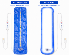 1200LM USB Powered Inflatable LED Camping Tent Light 75CM with Magnetic Mount, Brightness Control, Hanging Hooks & Water Resistant Design