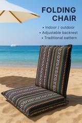 Folding Floor Chair with 6-Positions and Adjustable Back Support