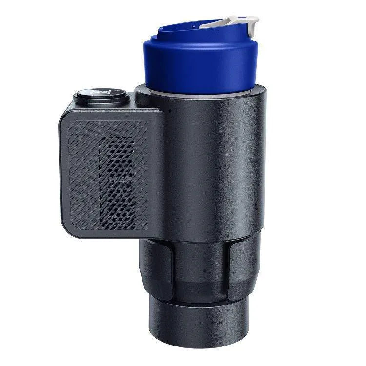 36W 12V Electric Car Heating & Cooling Cup Holder with 0–60°C Temperature Range, Digital LED Temperature Display, One-Touch Hot & Cold Switching, Thermoelectric Cooling Technology, Adjustable Telescopic Base & Car Cigarette Lighter Adapter