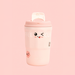 D.kadi KD7060 Vacuum Coffee Mug, Stainless Steel - 380 ml