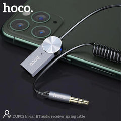 مستقبل صوت بلوتوث داخل السيارة بكابل زنبركي HOCO DUP02