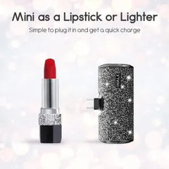 iWALK 4500mAh Powerbank for iPhone Built-In Type C Connector Diamond-Black