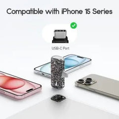 iWALK 4500mAh Powerbank for iPhone Built-In Type C Connector Diamond-Black