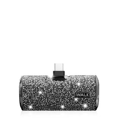 iWALK 4500mAh Powerbank for iPhone Built-In Type C Connector Diamond-Black