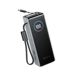 EcoFlow RAPID Power Bank (25,000mAh, 170W, 100W Built-In and Retractable Cables) - Black